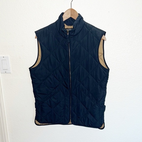 J. Crew Jackets & Blazers - J. Crew Mercantile 100% Polyester Navy Blue Quilted Women’s Vest